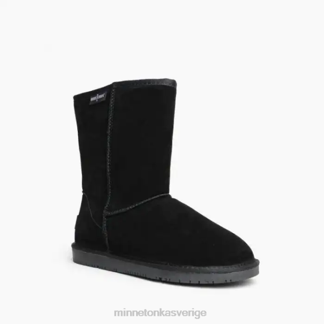 Minnetonka kvinnor Olympia kort stövel HTZ4DP42 Skodon svart