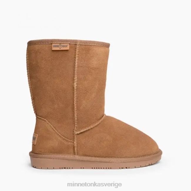 Minnetonka kvinnor Olympia kort stövel HTZ4DP43 Skodon gyllene solbränna