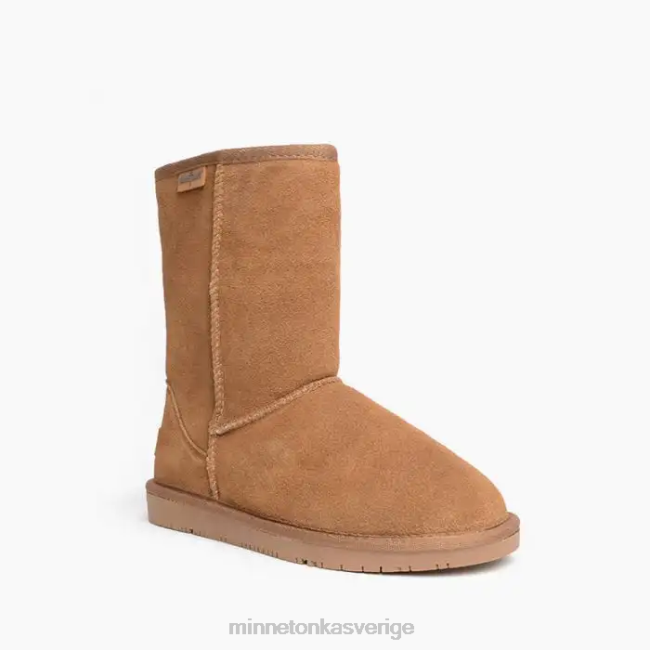 Minnetonka kvinnor Olympia kort stövel HTZ4DP43 Skodon gyllene solbränna