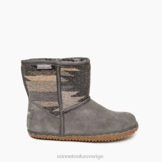 Minnetonka kvinnor tali HTZ4DP48 Skodon grå multi