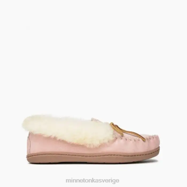 Minnetonka kvinnor alpint fårskinn moc HTZ4DP227 Skodon rosa rouge
