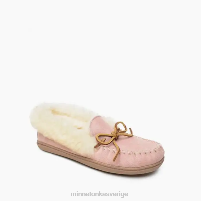 Minnetonka kvinnor alpint fårskinn moc HTZ4DP227 Skodon rosa rouge