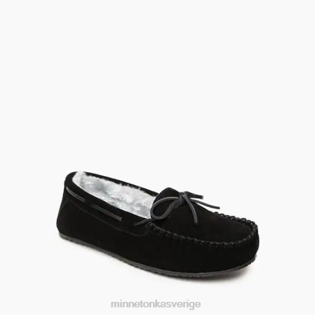 Minnetonka kvinnor bekväm moc HTZ4DP263 Skodon svart
