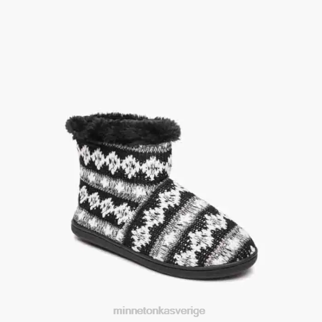 Minnetonka kvinnor betty HTZ4DP239 Skodon svart vit stickad