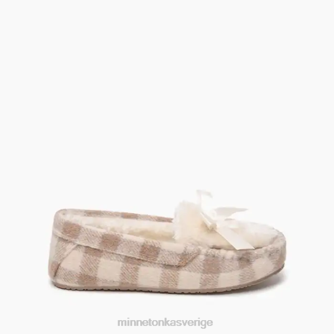 Minnetonka kvinnor cosi HTZ4DP303 Skodon brunkräm buffelpläd