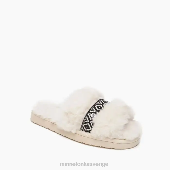 Minnetonka kvinnor eva HTZ4DP268 Skodon grädde