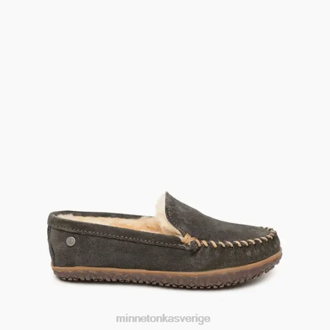 Minnetonka kvinnor fårskinn terese HTZ4DP143 Skodon träkol