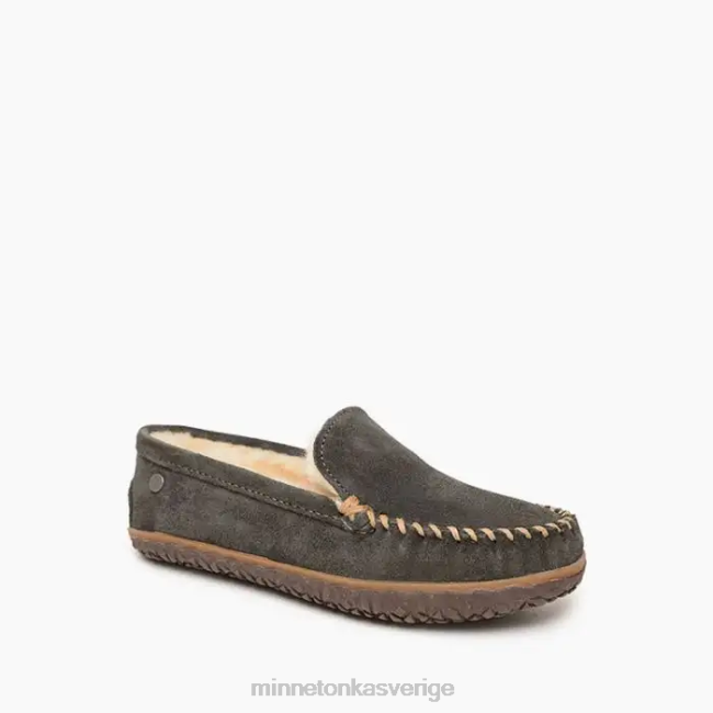 Minnetonka kvinnor fårskinn terese HTZ4DP143 Skodon träkol