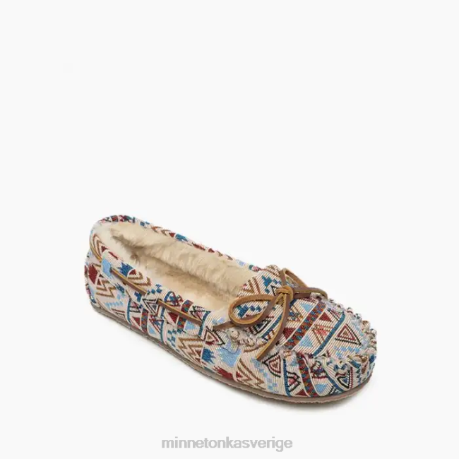 Minnetonka kvinnor kallt HTZ4DP202 Skodon gräddmosaik