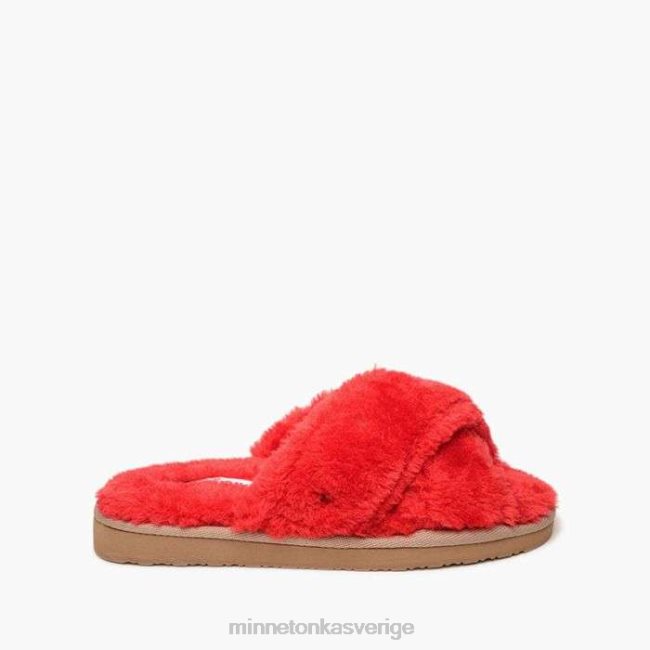 Minnetonka kvinnor lilly HTZ4DP283 Skodon röd