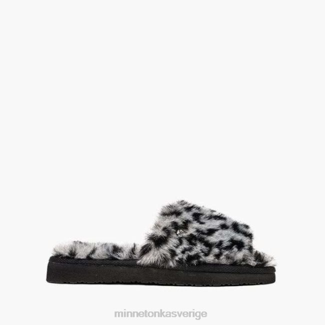 Minnetonka kvinnor lolo HTZ4DP292 Skodon grå leopardmönstrad