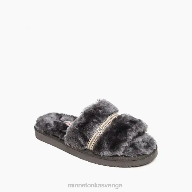 Minnetonka kvinnor london HTZ4DP276 Skodon träkol