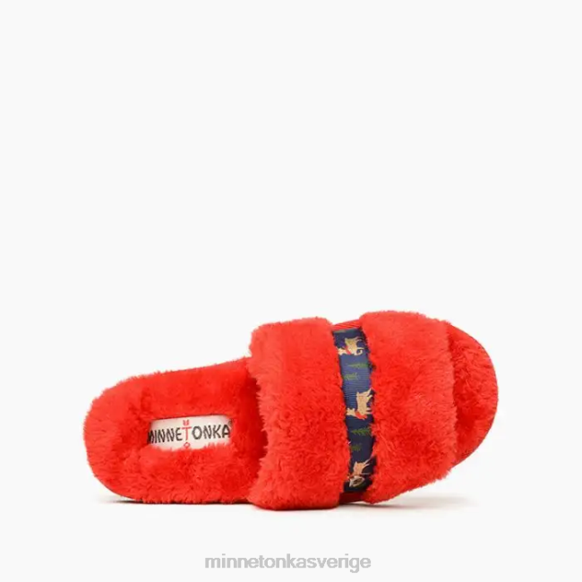 Minnetonka kvinnor london HTZ4DP278 Skodon röda renar