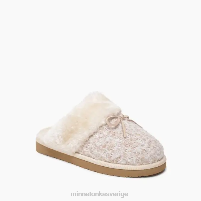 Minnetonka kvinnor stökigt skav HTZ4DP304 Skodon grädde