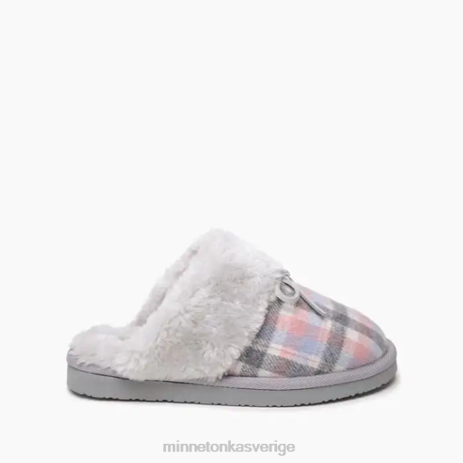 Minnetonka kvinnor stökigt skav HTZ4DP307 Skodon rosa pläd