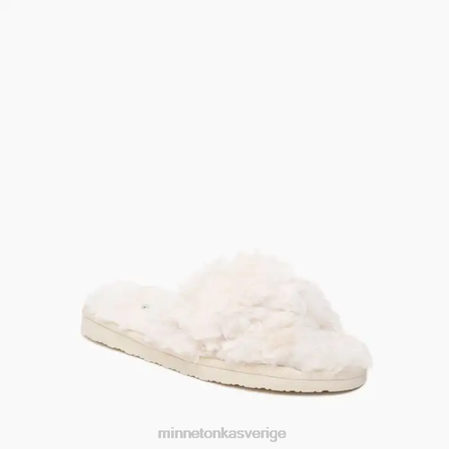 Minnetonka kvinnor teddy korsband HTZ4DP302 Skodon grädde