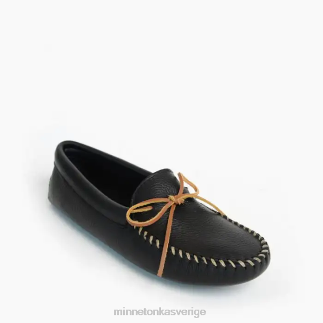 Minnetonka män dubbel hjortskinnsmjuksula HTZ4DP335 Skodon svart