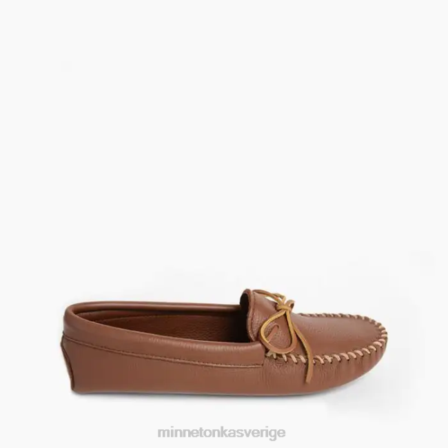 Minnetonka män dubbel hjortskinnsmjuksula HTZ4DP336 Skodon karmel