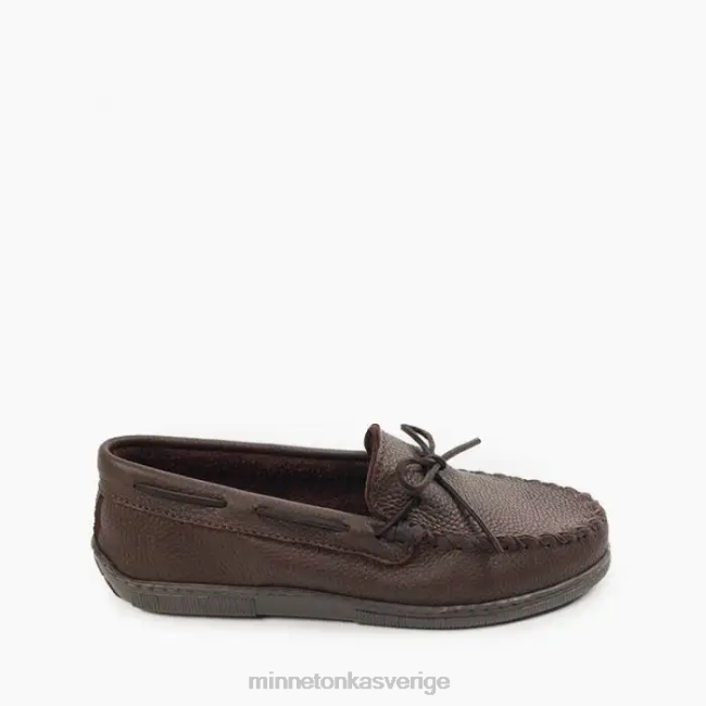 Minnetonka män älgskinn klassiker HTZ4DP326 Skodon choklad