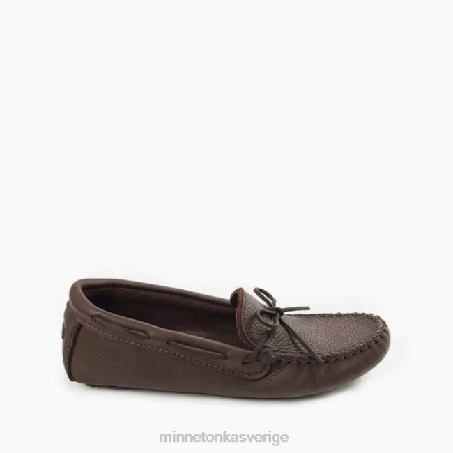 Minnetonka män älgskinnsförare HTZ4DP355 Skodon choklad