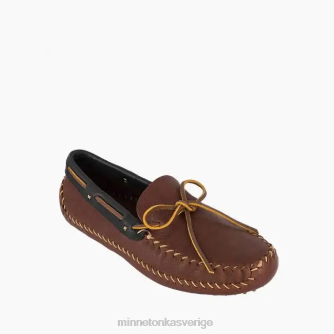Minnetonka män p.w. kör moc HTZ4DP384 Skodon brun med svart krage