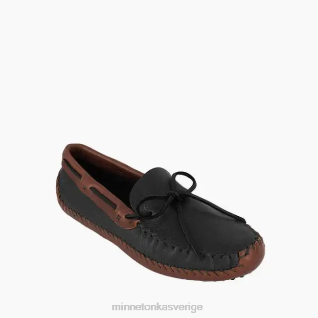 Minnetonka män p.w. kör moc HTZ4DP389 Skodon svart överdel och brun nedre