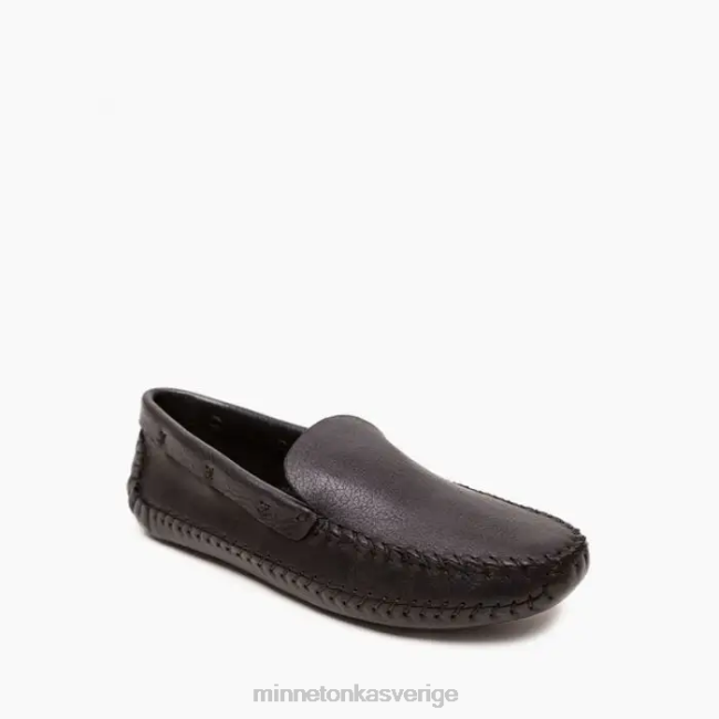 Minnetonka män p.w. softsole drivande loafer HTZ4DP372 Skodon svart