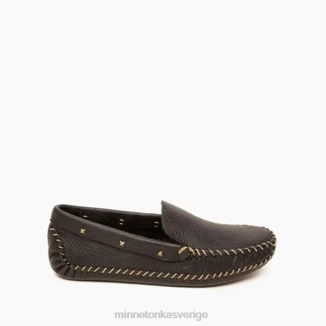 Minnetonka män p.w. softsole drivande loafer HTZ4DP373 Skodon svart och naturligt