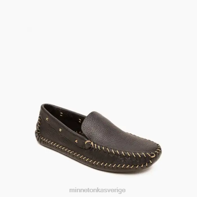 Minnetonka män p.w. softsole drivande loafer HTZ4DP373 Skodon svart och naturligt