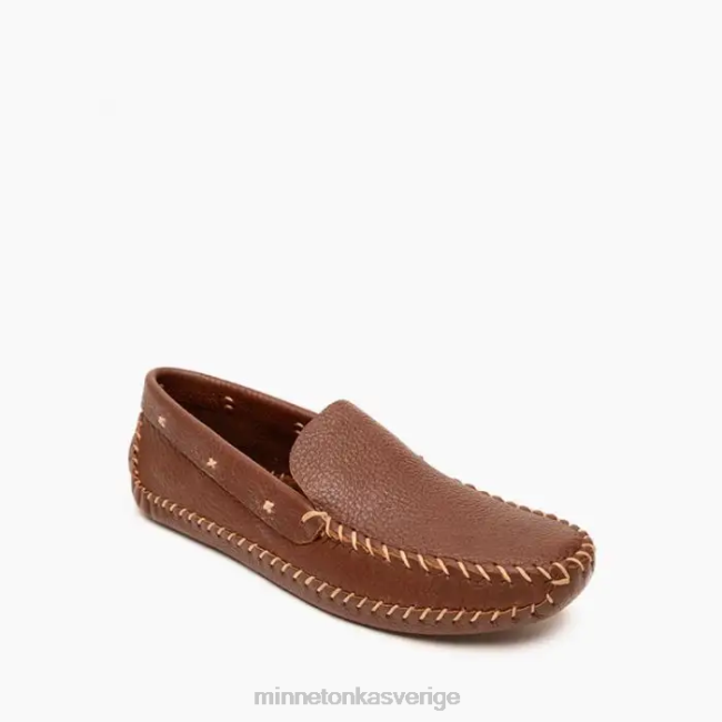 Minnetonka män p.w. softsole drivande loafer HTZ4DP374 Skodon brun
