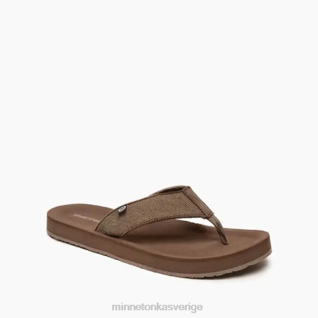 Minnetonka män hed 2 HTZ4DP445 Skodon brun