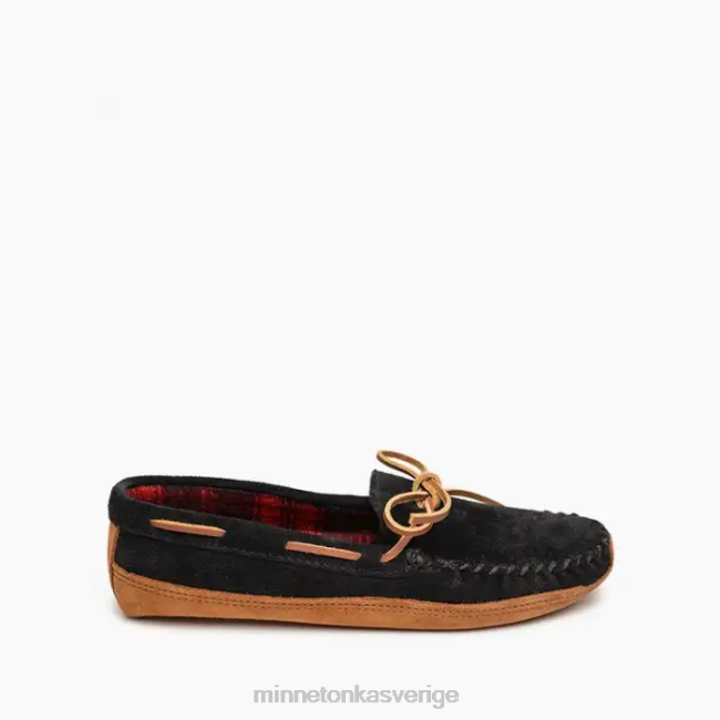 Minnetonka män dubbelbottnad fleece HTZ4DP364 Skodon svart