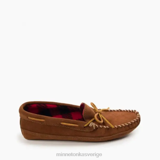 Minnetonka män dubbelbottnad fleece HTZ4DP365 Skodon brun