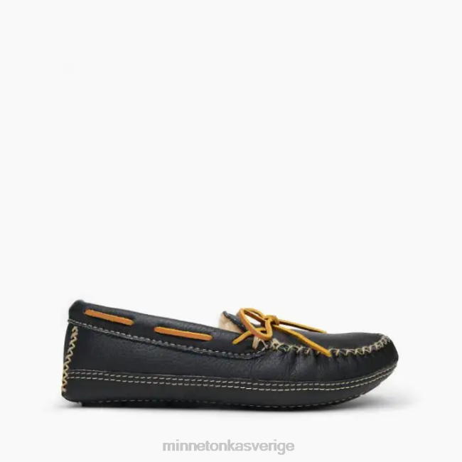 Minnetonka män fårskinn älgtoffla HTZ4DP409 Skodon svart