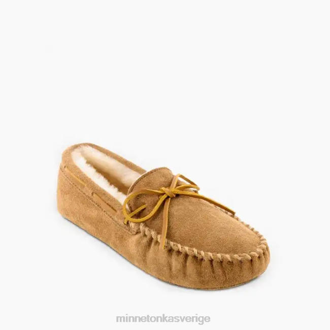Minnetonka män fårskinn mjuksula moc HTZ4DP404 Skodon gyllene solbränna