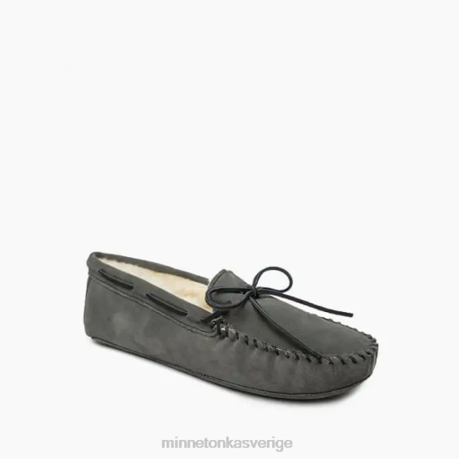 Minnetonka män fårskinn mjuksula moc HTZ4DP405 Skodon grå