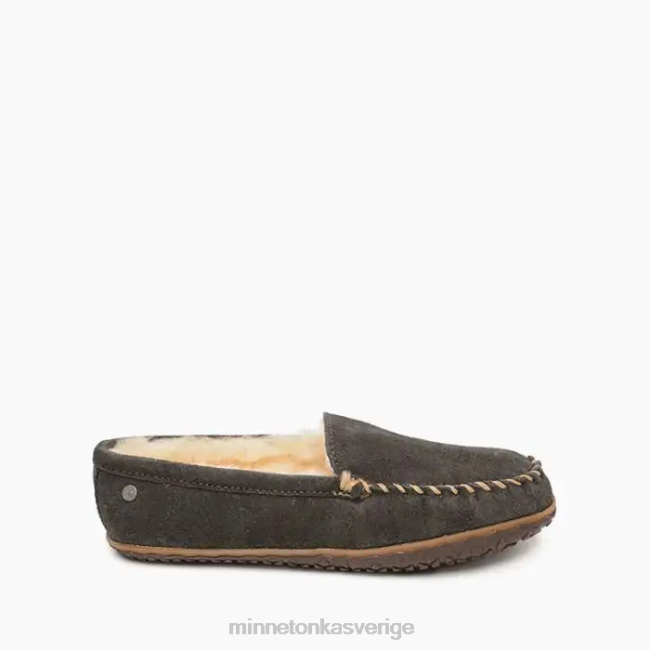 Minnetonka män fårskinn tobie HTZ4DP371 Skodon träkol