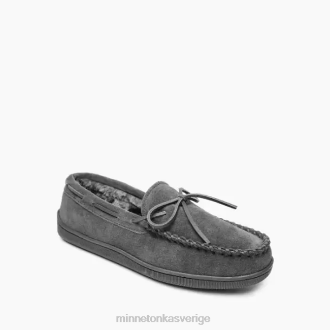 Minnetonka män luggfodrad hårdsula HTZ4DP397 Skodon träkol