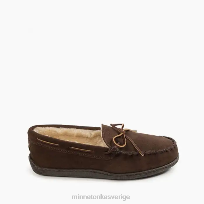 Minnetonka män luggfodrad hårdsula HTZ4DP398 Skodon choklad