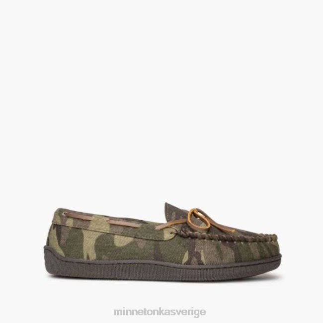 Minnetonka män luggfodrad hårdsula HTZ4DP399 Skodon grönt camotryck