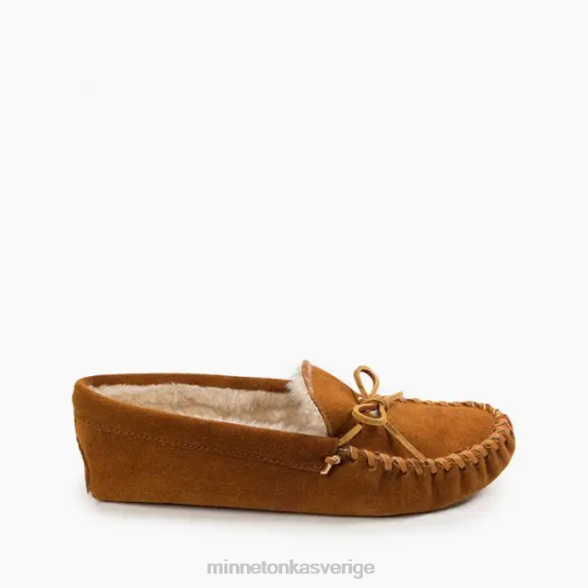 Minnetonka män luggfodrad mjuksula HTZ4DP412 Skodon brun