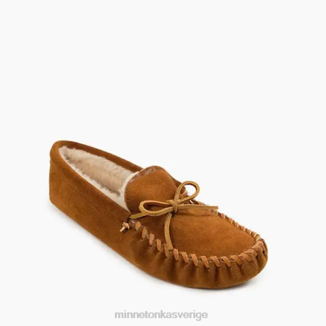 Minnetonka män luggfodrad mjuksula HTZ4DP412 Skodon brun