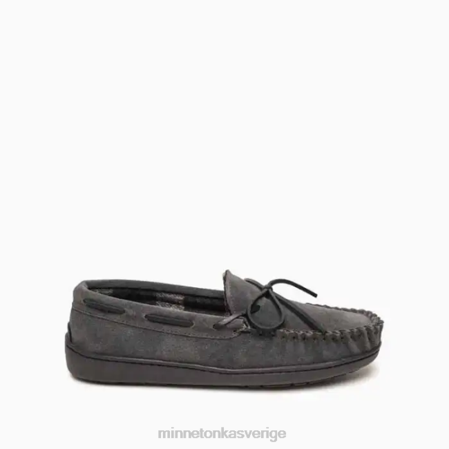 Minnetonka män rutfodrad hårdsula HTZ4DP430 Skodon träkol