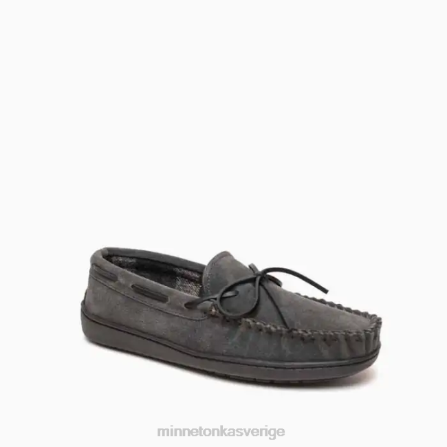 Minnetonka män rutfodrad hårdsula HTZ4DP430 Skodon träkol