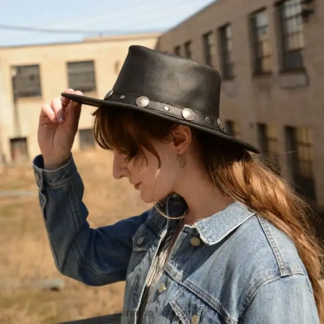 Minnetonka unisex- buffalo nickel hatt HTZ4DP518 Tillbehör svart